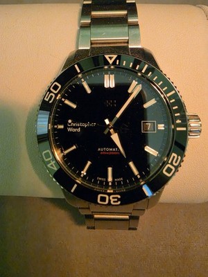 Christopher Ward C60 Trident Pro 600 MK3 40mm Automatic Black Dial - Full Kit