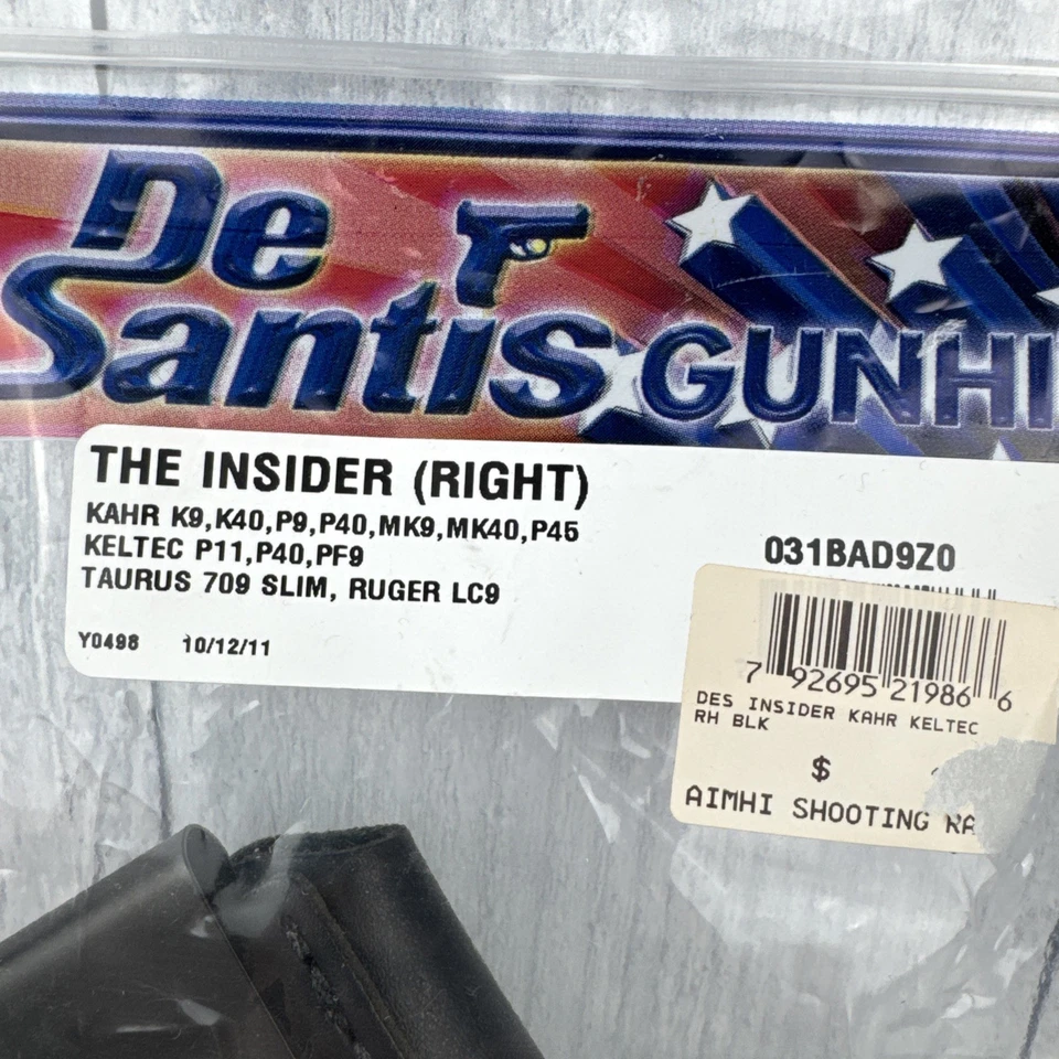 DeSantis Gunhide Insider Black Leather Right-Handed 031BAD9Z0 - Image 3 of 4