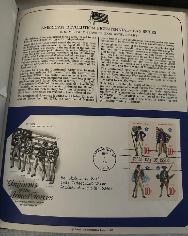 postal commemorative society us first day covers 2books + 25extra Pages Of Stamp - Image 3 of 4