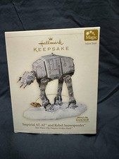 2006 Hallmark Star Wars AT-AT & Snowspeeder Keepsake Ornament NIB