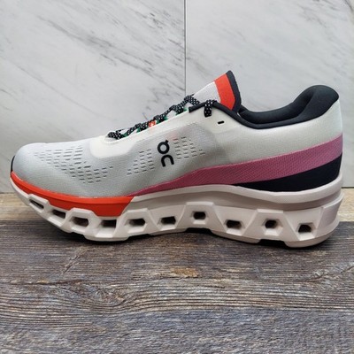 On Cloudmonster 2 Mens Size 11.5 Ivory Silver Red Grey  display picture 3