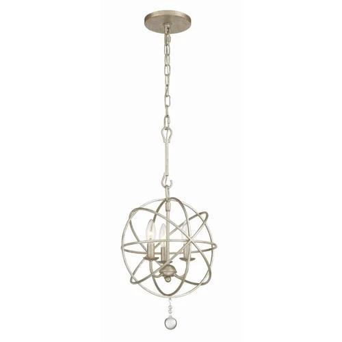 Crystorama Lighting - Three Light Mini Chandelier - Mini Chandelier - Solaris - - Picture 1 of 4