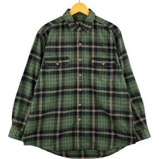Vintage 90'S Field and Stream long-sleeved heavy flannel check shirt size L ...