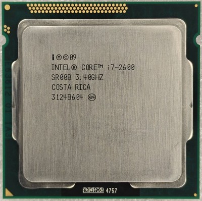 Intel Core i7-2600 Processor 8M Cache 3.40 GHz Up to 3.80 GHz LGA1155 SR00B