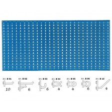 Pannello Portautensili Forato con Ganci Porta Attrezzi Officina Garage per Banco