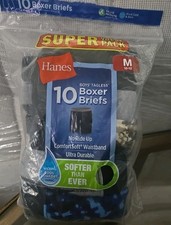 Hanes Boys Boxer Briefs 10-Pack Comfort Flex Waistband Tagless Assorted Printed