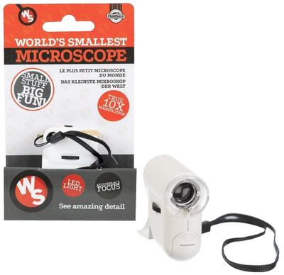 Weltweit kleinstes Mikroskop Mini Wissenschaft Gadget Strumpf Füller Geschenk