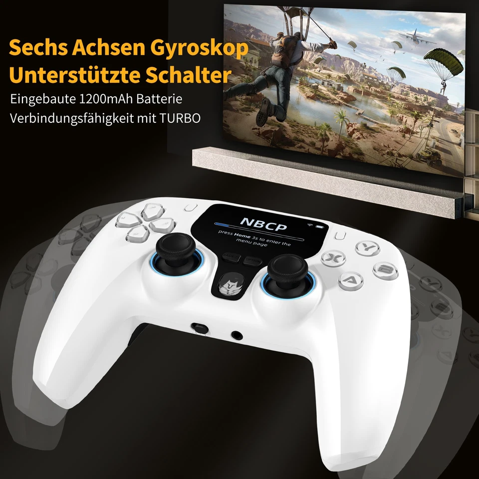 Controlador inalámbrico para juegos sin Stick Drift Gamepad para PC/Switch/iOS/Android - Imagen 2 de 4