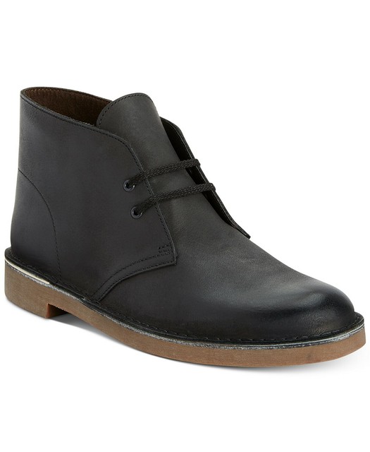 clarks black chukka boots