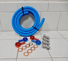 TAIDA HIGH PERFORMANCE GY6 OIL COOLER HOSE AND FITTINGS ONLY