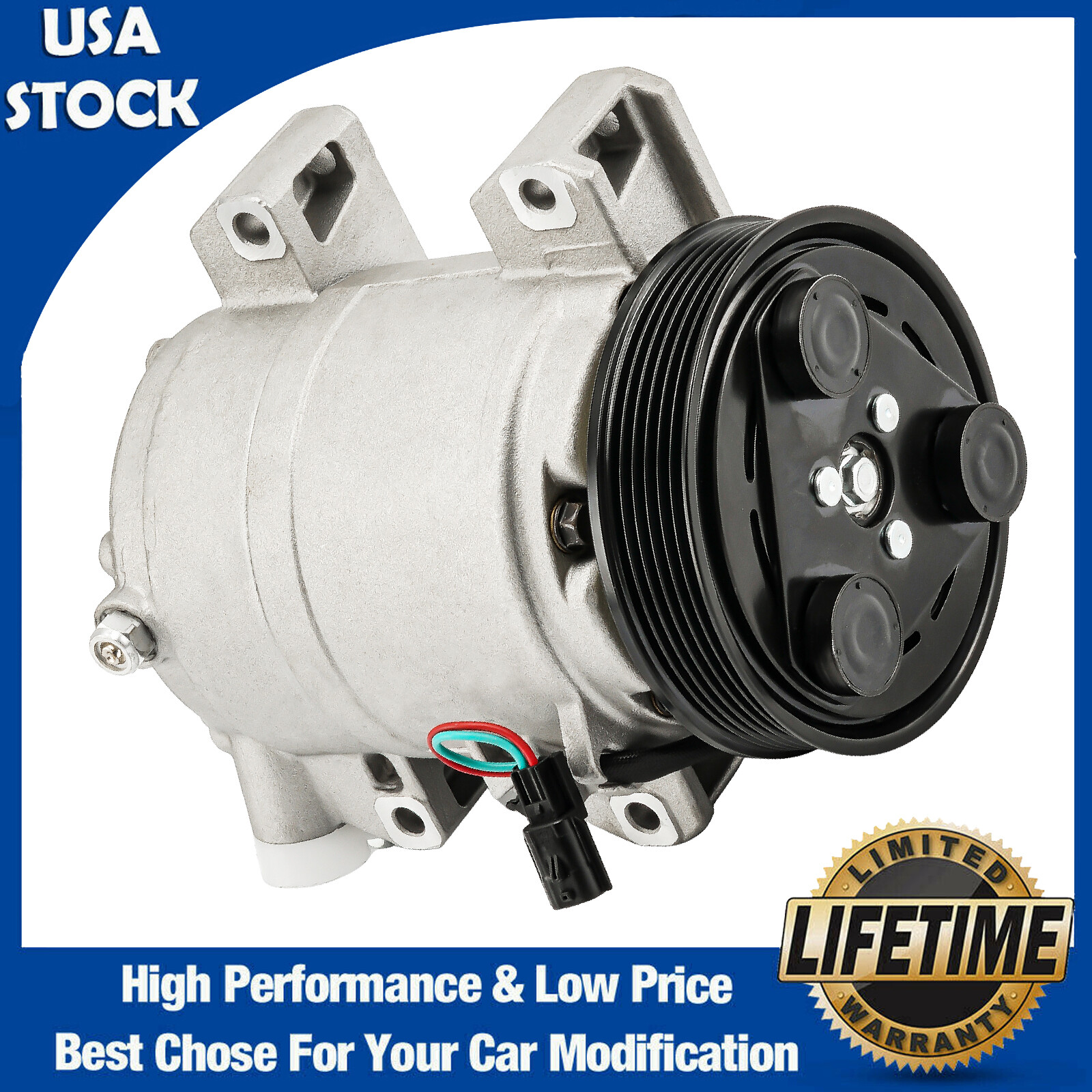 Purchase A/C Air Compressor For Nissan Rogue 2.5L 2008 2009 2010 2011 2012 2013 CO 11200C In - Foto 7