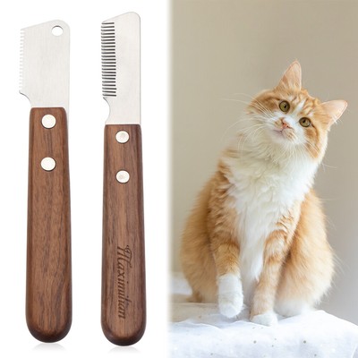 Plucking cat hair from head