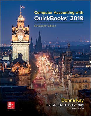 Computer Accounting With Quickbooks 2019, Paperback by Kay, Donna, Ph.D., Bra...