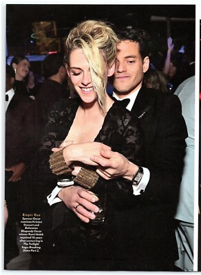 Kristen Stewart Rami Malek Party PAGE magazine CELEBRITY CLIPPING photo article