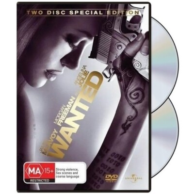 Wanted (DVD, 2008) PAL Region 4 (2-Disc Special Edition) Angelina Jolie, James