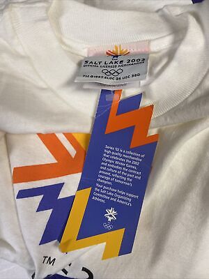 NWT Salt Lake 2002 Winter Olympics VTG T-shirt White NWT Salt Lake 2002 Winter Olympics VTG T-shirt White