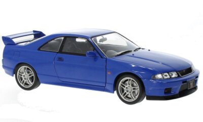 NISSAN Skyline GT-R (R33) - 1997 - blue - WhiteBox 1:24