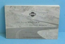 99 1999 Nissan Maxima owners manual