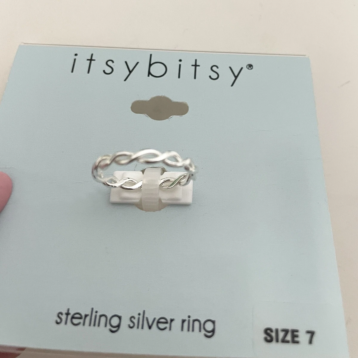 Itsy bitsy sterling silver rings deals