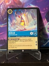 Disney Lorcana- Merlin Back from Bermuda 142/204- Shimmering Skies Non Foil