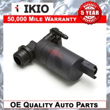 Ikio FOR RENAULT CLIO MK3 2005- FRONT & REAR TWIN OUTLET WINDOW WASHER FLUID PUM