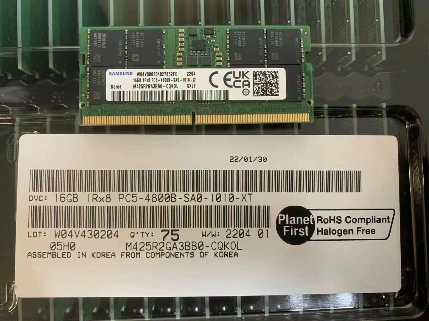 Mémoire PC LENOVO ThinkPad 32GB DDR5 4800MHz SoDIMM Memory