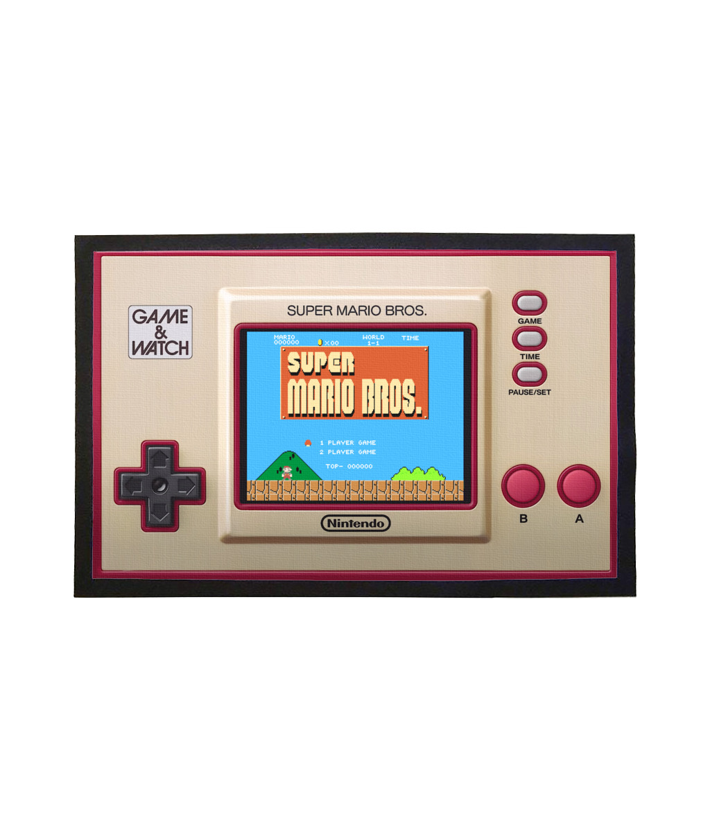 New Game & Watch Super Mario Bros Nintendo handheld Game Welcome Doormat