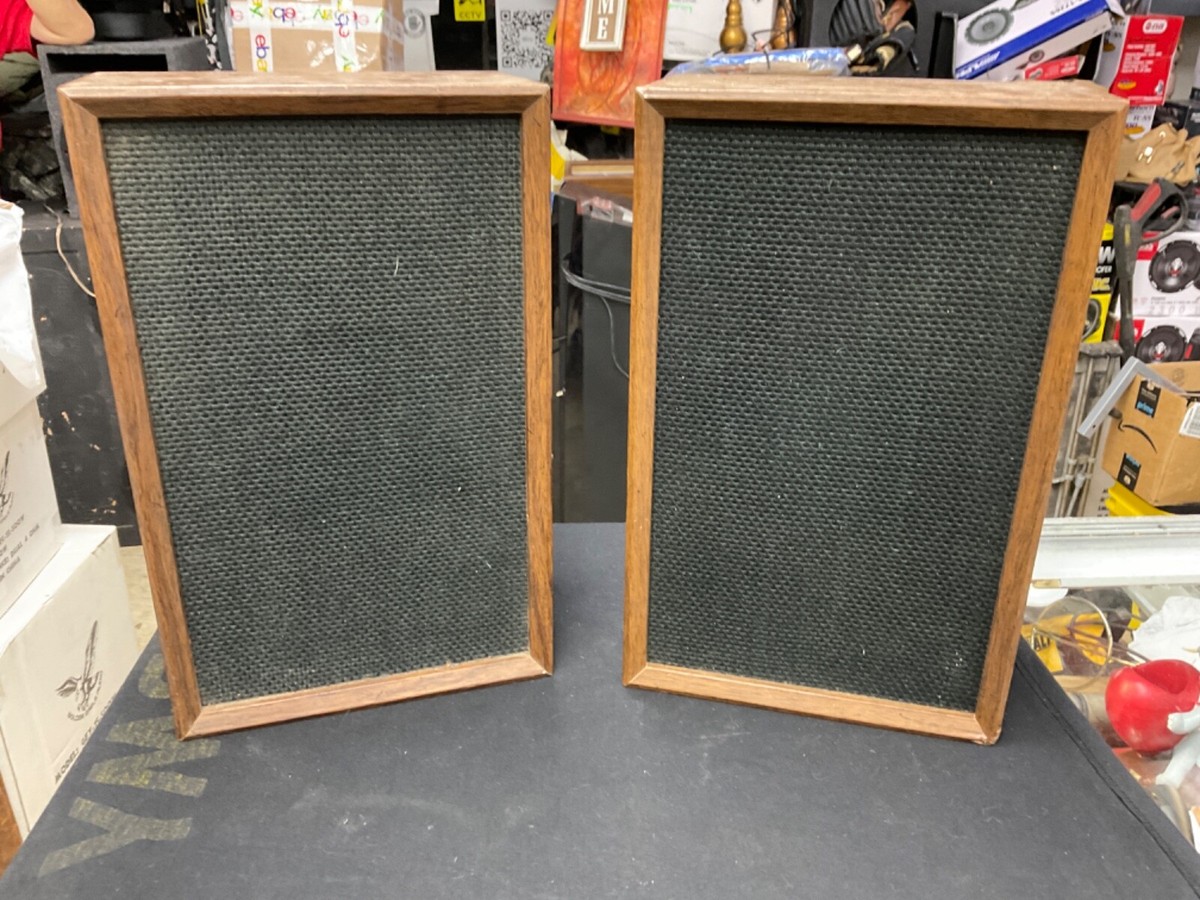 Vintage JCPenney 1321 Wood Solid State AM/FM Stereo Tuner Speaker