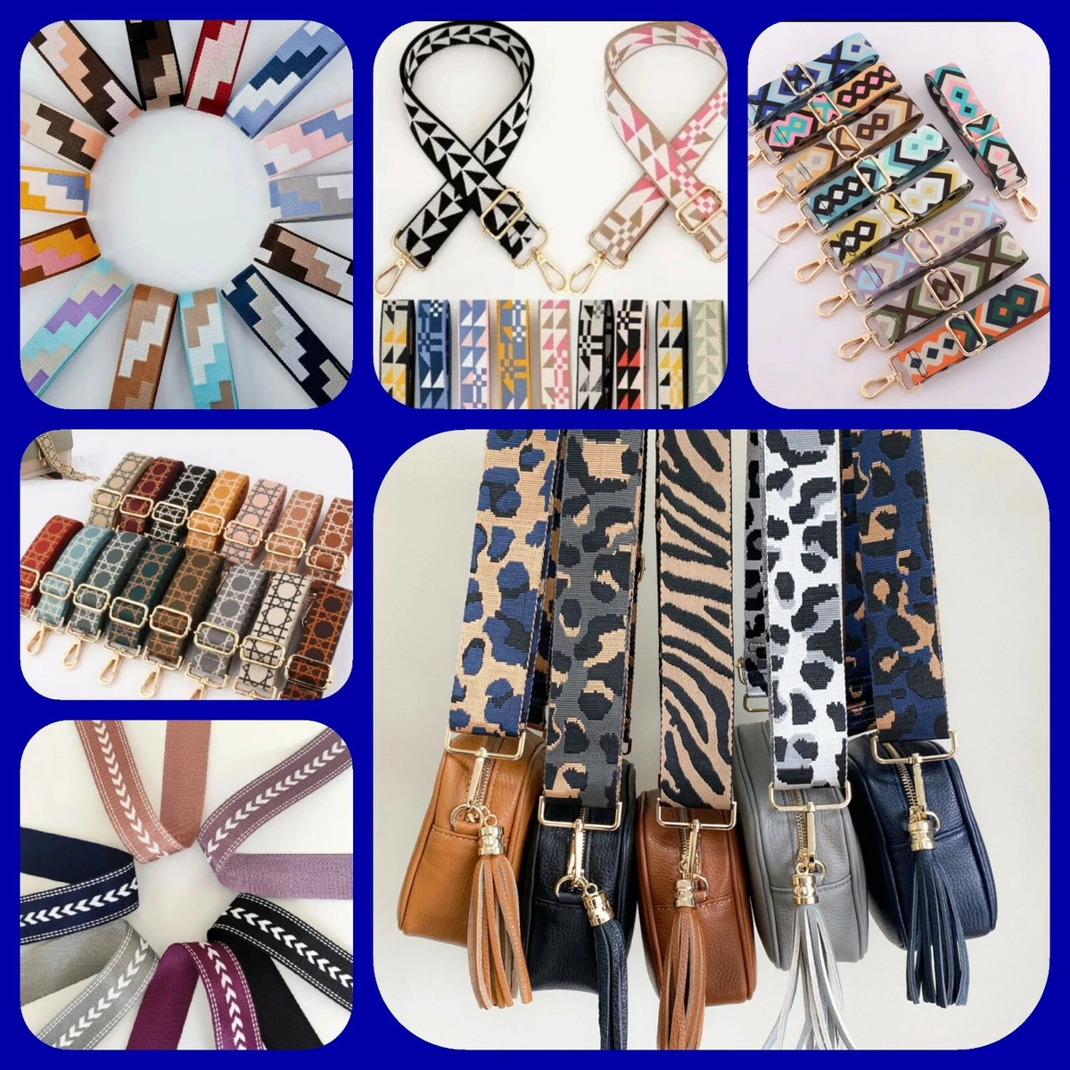 Wide Shoulder Strap Adjustable Shoulder Strap Bohemian Purse Strap Fashion  Replacement Straps for Crossbody Handbag Guitar