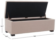 Safavieh MADISON LG STORAGE BENCH, Reduced Price 2172735093 HUD8226L