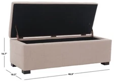 Safavieh MADISON LG STORAGE BENCH, Reduced Price 2172735093 HUD8226L