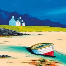 Anthony Barber - Low Tide, Lewis - Stretched Canvas Print 2 sizes available