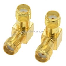 SMA Female to SMA Female 90 Degree Right Angle Elbow coaxcial adapter connetor