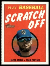 2020 Topps Heritage Minor League 1971 Scratch Off Jacob Amaya Rancho Cucamonga