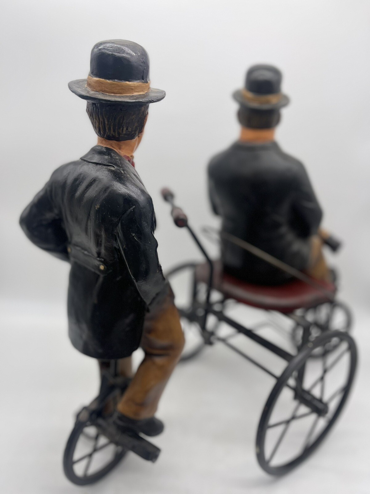 Vintage Laurel and Hardy Figurines with Bicycle antique rare unique eBay