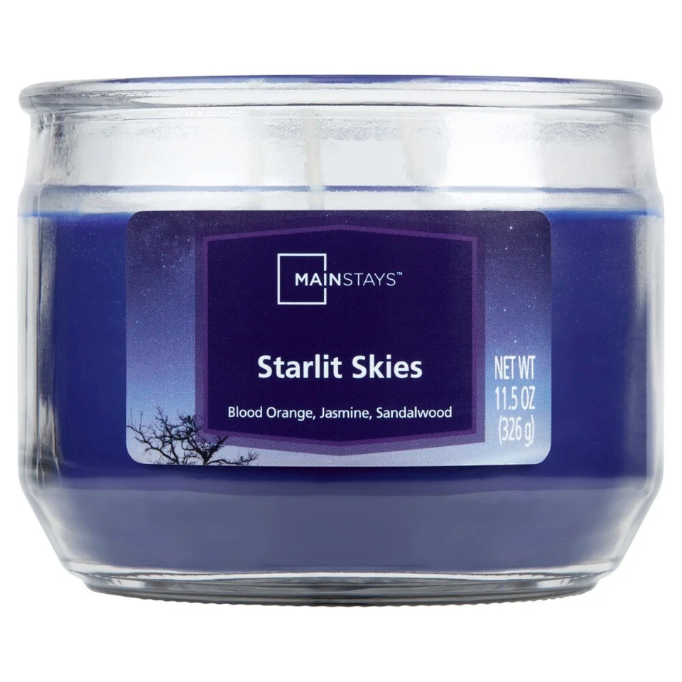 (3 pack) Mainstays Starlit Skies Scented 3 Wick Candle, 11.5 oz.,Father's Day - Image 2 of 4