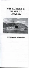 USS Robert G Bradley FFG-49 US Navy frigate ships Welcome Aboard phamplet