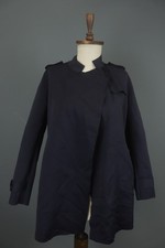 Harris Wharf London Zip-Front Bomber Jacket Blue Tick-Weave Wool