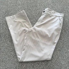 Adidas Golf Pants Men’s 36x34 ClimaLite Khaki Flat Front Straight