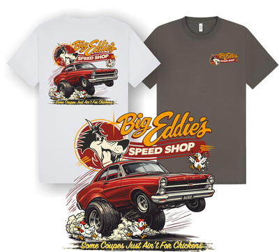Big Eddie s Speed Shop Fairlane GT Hot Rod T-Shirt