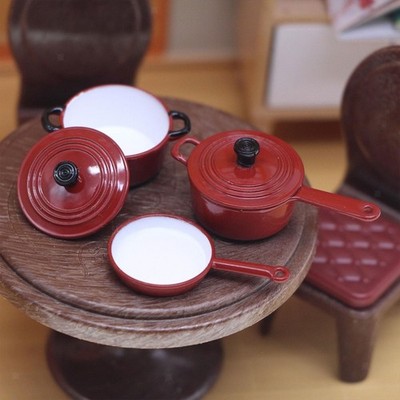 Dollhouse Miniatures Accessories Cooking Set Educational Toy Decoration