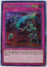 Yugioh 1x Gravedigger's Trap Hole ETCO-EN078 Secret Rare 1st Edition Near Mint