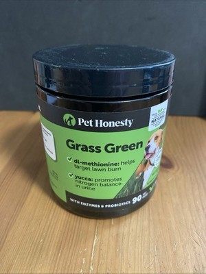 PetHonesty Grass Green-Burn Spot Chews for Dogs, Duck-flavored, 90 Chews, 03/27