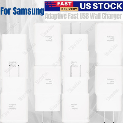 For Samsung Galaxy S8 9 10 20 21 22 Bulk Adaptive Fast Charger Power Adapter Lot