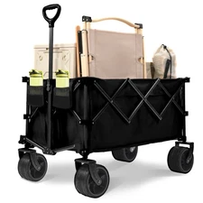 Portable folding trolley for heavy loads
