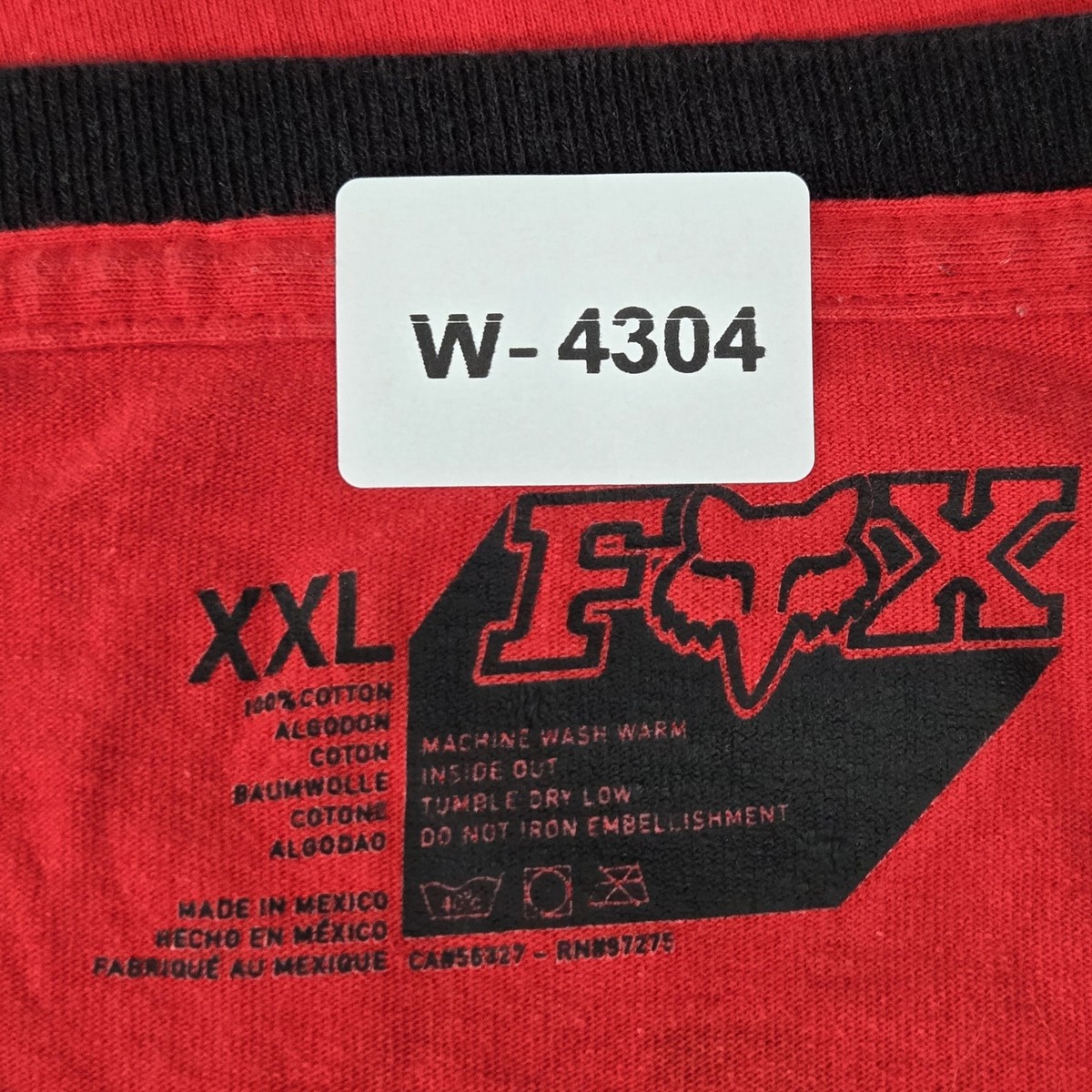 FOX Men Shirt XXL Red Colorblock Chad Reed Motorsports Team TwoTwo