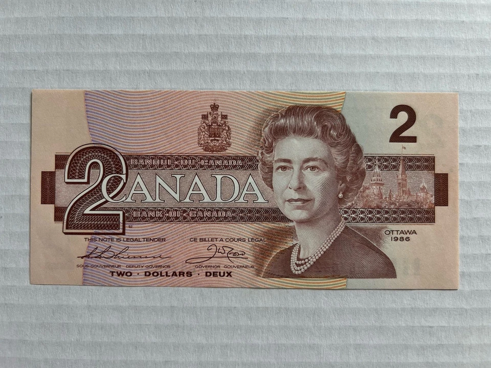 1986 UNC Canada Replacement Note $2 Bill Thiessen/Crow BBX 08225659 - Image 2 of 4