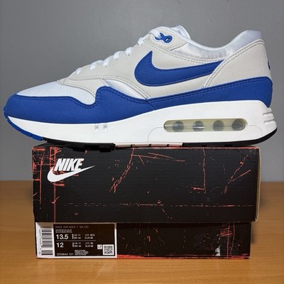 Nike Air Max 1  86 OG Men s Sz 12 Big Bubble White Royal DO9844-101