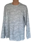 Mission UPF 50 Cooling Performance Shirt Long Sleeve  Unisex Camo Gray-S/M