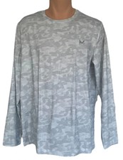 Mission UPF 50 Cooling Performance Shirt Long Sleeve Unisex Camo Gray-S/M